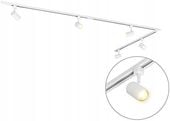 Lampa sufitowa system szynowy 1-fazowy 5 punktów świetlnych biały GU10