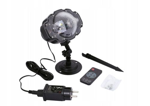 PROJEKTOR RZUTNIK ŚWIĄTECZNY DOM BIAŁE ŚNIEŻKI LED ZEWNĘTRZ WZORY DEKORACJA na Arena.pl