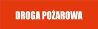Tabliczka Droga pożarowa grawer piktogram 20x6 cm duży wybór