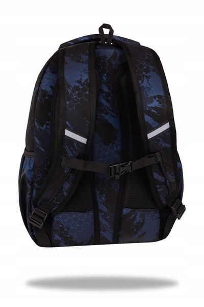 COOLPACK PLECAK SZKOLNY MŁODZIEŻOWY DUŻY CZARNY 3D TRACE NAVY zdjęcie 4