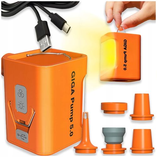 GIGA PUMP 5.0 POMPKA DO MATERCA Z LAMPKĄ 5 końcówek 260l/min 5kPa na Arena.pl