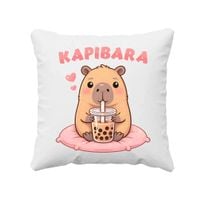 Kapibara - bubble tea - poduszka na prezent DLA FANÓW KAPIBARY ZWIERZĄTKO