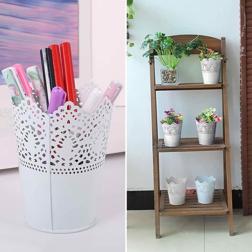 Osłonka na doniczkę ażurowa biała 13cm 3szt na Arena.pl