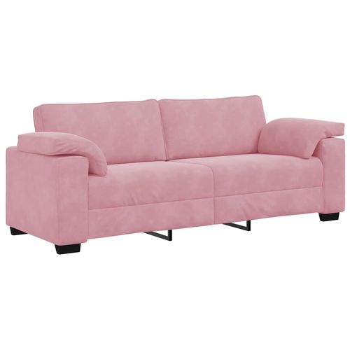 Sofa 3-osobowa, różowa, 178 cm, aksamit na Arena.pl