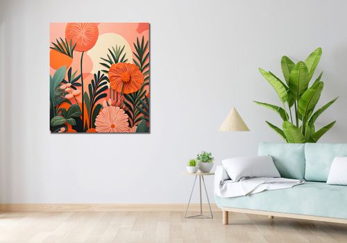 Obraz 90x100cm Koralowy Ogród na Arena.pl