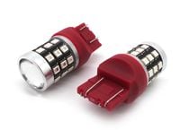 żarówka W21/5W LED 7443 12-24V 1100lm CANBUS czerwona