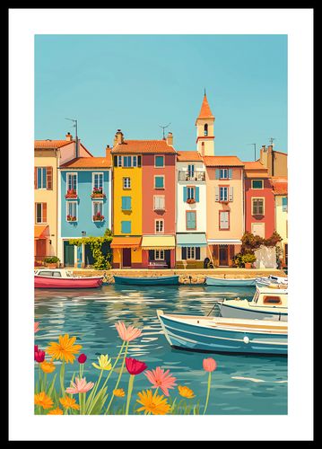 Plakat 30x45cm Wielobarwne Nadbrzeże na Arena.pl