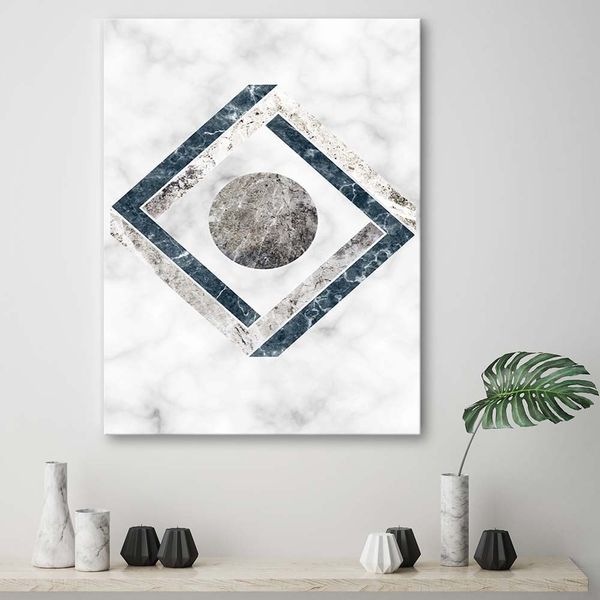 Emaga Obraz na płótnie, Geometryczna abstrakcja - 40x60 zdjęcie 2