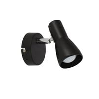 Picardo kinkiet 1x40W E14 czarny matowy