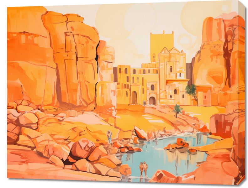 Obraz 90x70cm Ruiny pod Słońcem zdjęcie 1