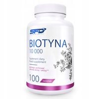 SFD BIOTYNA 10000 100 TABLETEK ZDROWE WŁOSY PAZNOKCIE SKÓRA UKŁAD NERWOWY