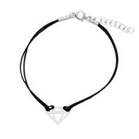 Bransoletka Sznurkowa Diament Srebro 925