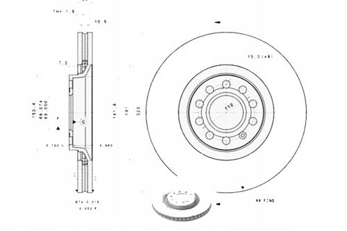 TARCZA HAM PRZOD 320X30 V BREMBO na Arena.pl