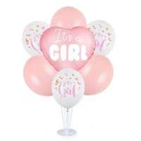 Zestaw balonów na stojaku It's a Girl