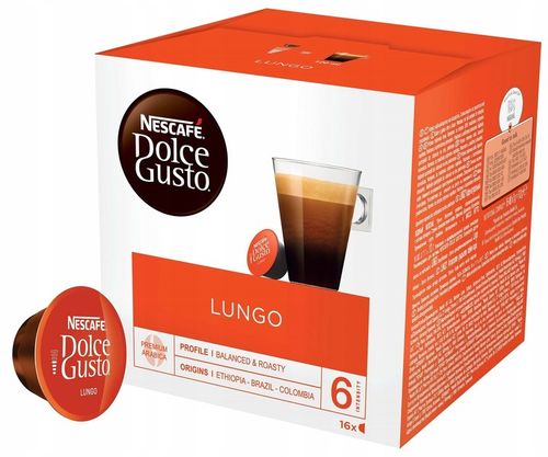 Kapsułki do ekspresu Nescafe Dolce Gusto Lungo 16x na Arena.pl