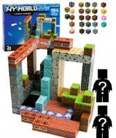 KLOCKI MAGNETYCZNE PIKSELE BLOCZKI SZEŚCIANY MOCNE 184 KLOCKI 2 FIGURKI