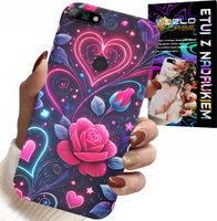 ETUI DO HUAWEI Y7 2018 - SERCE, RÓŻA, NASTOLETNIE CASE + SZKŁO
