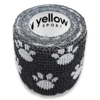 Bandaż kohezyjny 5cm x 4,5m czarny w łapki