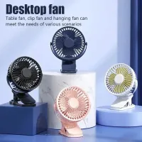 Wentylator Clip USB z Lampką LED 360°