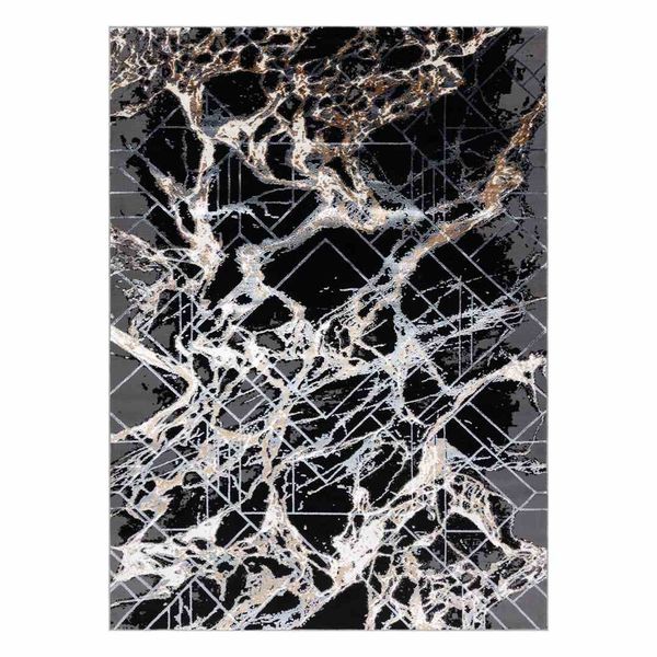 RUG/LU/WELLI/ABSTRACT2/GREY+GOLD/160x220 zdjęcie 1