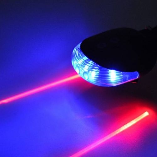 LAMPKA ROWEROWA LED + LASER na Arena.pl