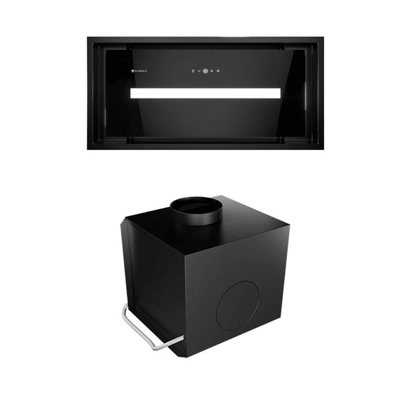 Okap kuchenny GLOBALO Saredo 60.1 Black + Turbina TW 2.1 zdjęcie 3