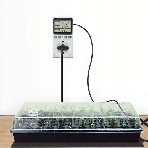 TERMOSTAT ELEKTRONICZNY CYFROWY REGULATOR TEMPERATURY 16A 250V GNIAZDO na Arena.pl