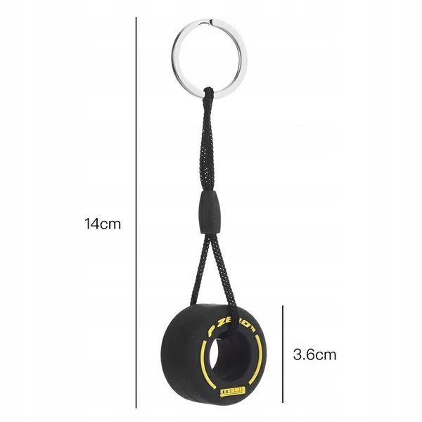 Breloczek Opona Guma Pirelli P Zero Ozdoba Tuning Koło do kluczy Samochód zdjęcie 4