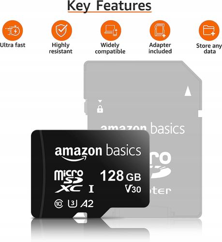 Karta microSD Amazon Basics LSMICRO128GU3 128 GB na Arena.pl
