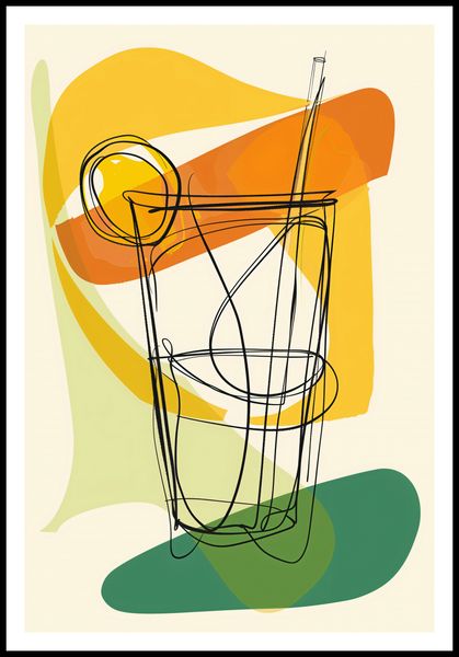 Plakat 68x101cm Koktajl Artystyczny zdjęcie 3