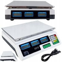 ELEKTRONICZNA WAGA SKLEPOWA LCD KALKULACYJNA 40 KG PRZEMYSŁOWA