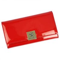Portfel damski skóra naturalna LS-100 czerwony