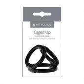 pierścień  me you us caged up cock cage black