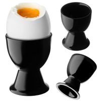 KADAX Podstawka Pod Jajko Kieliszek Jajka Na miękko Wielkanoc Czarna