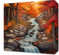 Obraz 40x40cm Jesienne Wodospady