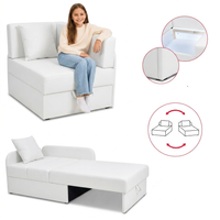 Łóżko dziecięce sofa kanapa rozkładana biały ekoskóra Denis Family Meble