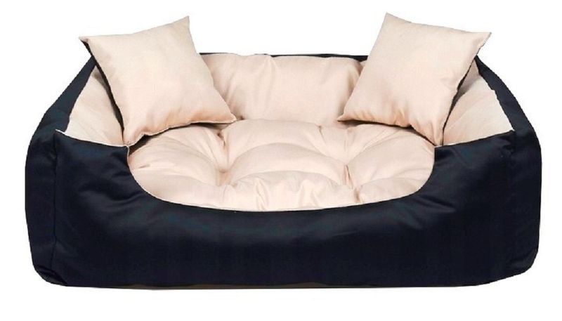 Legowisko dla psa kojec ECCO 145x115 cm wodoodporne beżowe zdjęcie 3