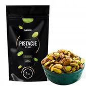 PISTACJE Łuskane Orzechy RAW 1kg HiFOOD bez soli USA PREMIUM