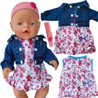 UBRANKO DLA LALKI BOBASA 45CM sukieneczka born kurtka opaska baby przebran