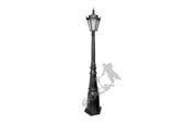 LAMPA C07 Z KLOSZEM ŻELIWNYM SPAWANYM 1-OŚW. ŻELIWNA LAMPA OGRODOWA RETRO ELEGANCKA DO OGRODU ZEWNĘTRZNA