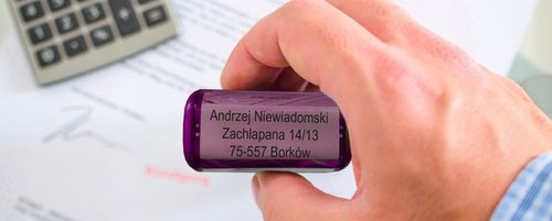 PIECZĄTKA TRODAT 8912 DO 6 LINII FIRMOWA IMIENNA BIUROWA PROJEKT + GUMKA na Arena.pl