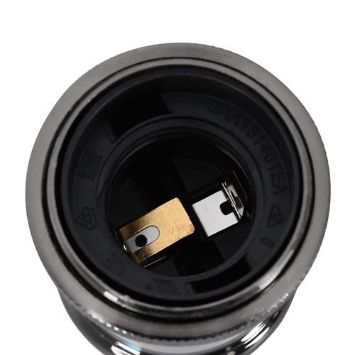 Oprawki do lamp 2 szt. Błyszczące czarne E27 na Arena.pl