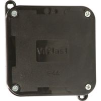 Puszka czarna nt IP44 4-wkręty pusta 064-05 ViPlast