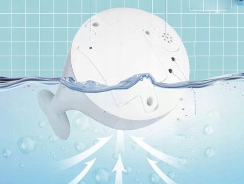 Pływająca FONTANNA do kąpieli WIELORYB LED świeci na Arena.pl