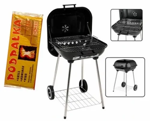 KOMPLET GRILL WĘGLOWY I PODPAŁKA 32 KOSTKI PIKNIK na Arena.pl