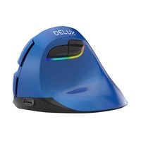 Mysz Pionowa Delux M618Mini Ergonomiczna Bezprzewodowa Bluetooth Niebieska