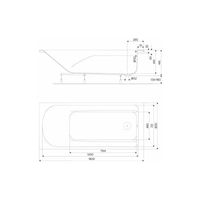 KOŁO COMFORT PLUS WANNA PROSTOKĄTNA 180x80 XWP1480