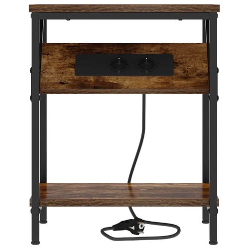 Stolik nocny 2 pcs Wędzony dąb 38 x 30 x 48 cm na Arena.pl