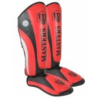 Nagolenniki Masters NS-PU-FT (WAKO APPROVED) 119111-02M czerwony+XS
