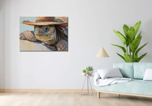 Obraz 100x70cm Żółwi Kapelusznik na Arena.pl